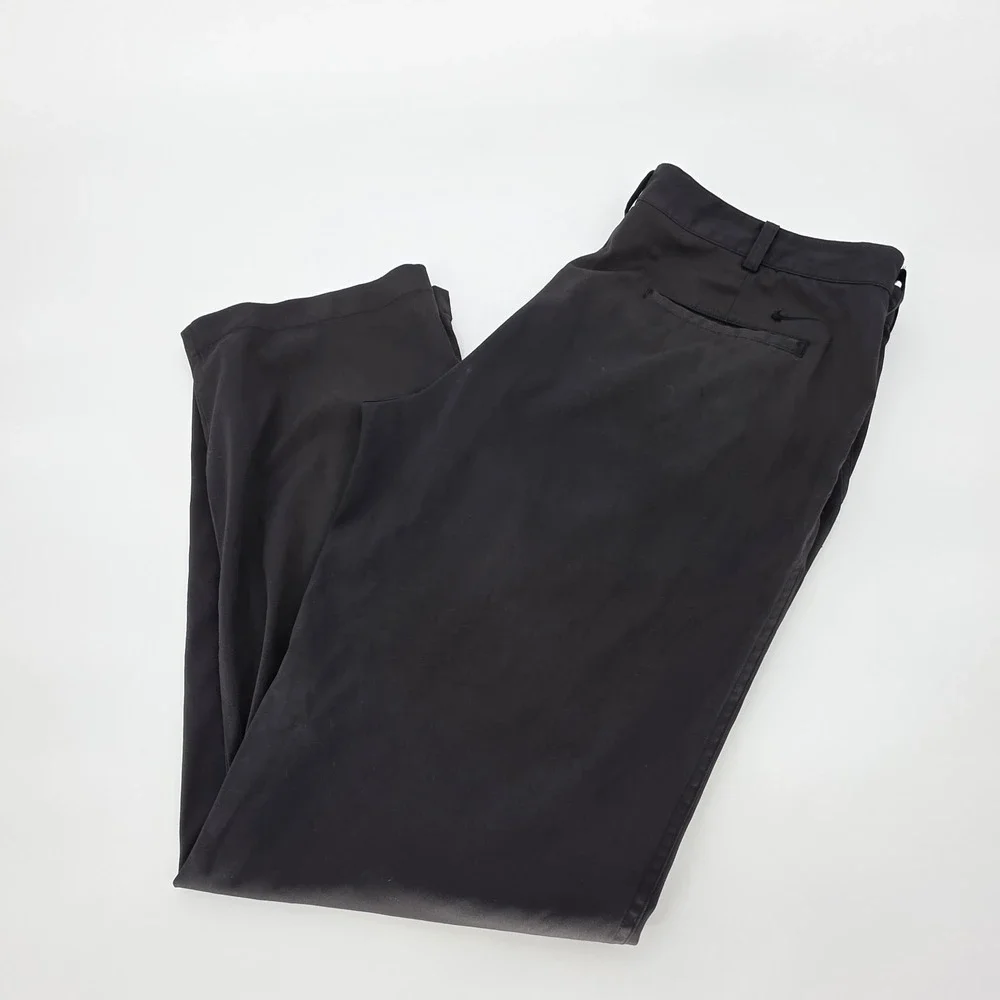 Nike Golf Dri-Fit Pants Men's 38x32 Black Performance Golf Athletic Stretch